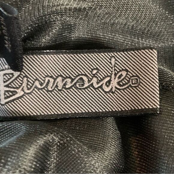 Burnside Shorts Black Gray Plaid Men’s Large Elastic Pull String Fully Lined - Picture 9 of 13